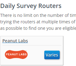 survey routers on clixsense