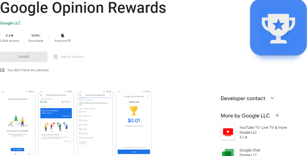 US Google Opinion Rewards